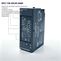 6ES7138-4DL00-0AB0,6ES7 138-4DL00-0AB0 for Siemens PLC ET200S POS U Open Loop Positioning Module,5V/24V & SSI Encoder
