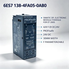 6ES7138-4FA05-0AB0,For Siemens ET200S SIMATIC DP F-DI Safety Digital Input Module,4/8 Channel PROFIsafe 24V DC