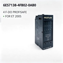 6ES7138-4FB02-0AB0,6ES7 138-4FB02-0AB0,For Siemens PLC ET200S 4F-DO PROFIsafe Safety Module,24V DC 2A 30mm Width Distributed IO