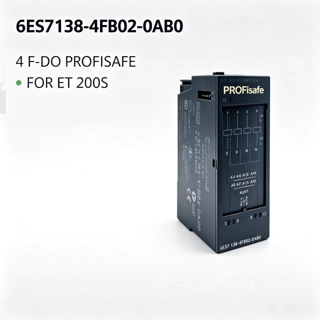 6ES7138-4FB02-0AB0,6ES7 138-4FB02-0AB0,For Siemens PLC ET200S 4F-DO PROFIsafe Safety Module,24V DC 2A 30mm Width Distributed IO