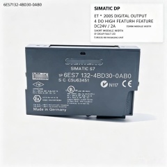 6ES7132-4BD30-0AB0,6ES7 132-4BD30-0AB0 for Siemens PLC,ET200S High Performance DO Module,4DO 24VDC 2A,15mm Width,5Pcs Per Pack