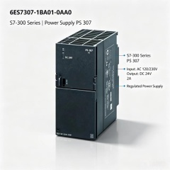 6ES7307-1BA01-0AA0,6ES7 307-1BA01-0AA0,For Siemens PLC SIMATIC S7-300 PS307 Regulated Power Supply,AC120/230V Input,24VDC