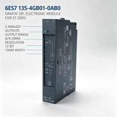 6ES7135-4GB01-0AB0,6ES7 135-4GB01-0AB0 for Siemens PLC ET200S 2AO Analog Output Module,±20mA,13Bit,15mm Width