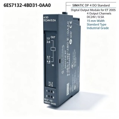 6ES7132-4BD31-0AA0,6ES7 132-4BD31-0AA0 for Siemens PLC Digital Output Module,ET200S 4DO 24VDC 2A Standard Module,15mm Width