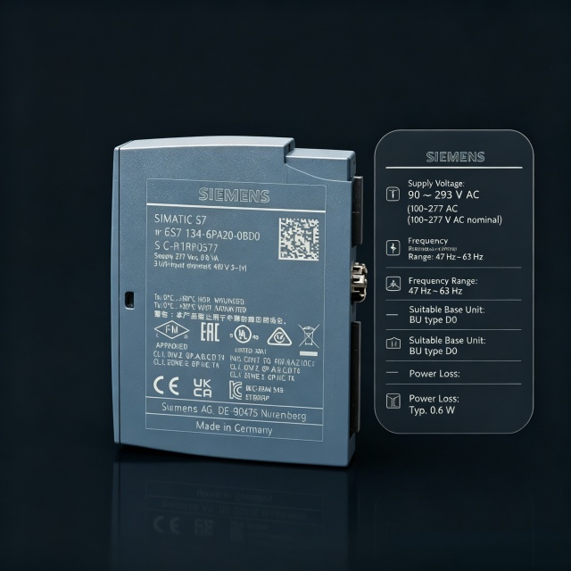 6ES7134-6PA20-0BD0  6es7134-6pa20-0bd0 AI Energy Meter 480V AC ST for Siemens SIMATIC ET200SP Module, 100% New Original