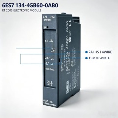 6ES7134-4GB60-0AB0,6ES7 134-4GB60-0AB0,for Siemens ET200S PLC,2AI High Speed Analog Input Module,15mm Width