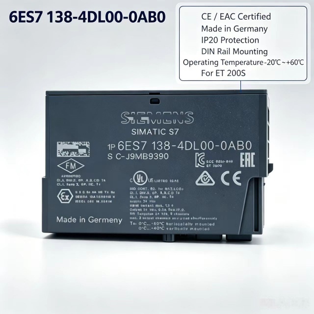 6ES7138-4DL00-0AB0,6ES7 138-4DL00-0AB0 for Siemens PLC ET200S POS U Open Loop Positioning Module,5V/24V & SSI Encoder
