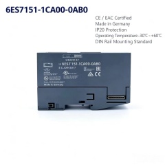 6ES7151-1CA00-0AB0,6ES7 151-1CA00-0AB0 for Siemens PLC CPU,ET200S IM151-1 Basic DP Interface Module,12MBit/s Rate