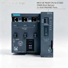 6ES7151-8FB01-0AB0,6ES7 151-8FB01-0AB0 for Siemens PLC CPU,ET200S IM151 PN/DP IO,256KB Memory,3X RJ45 Port