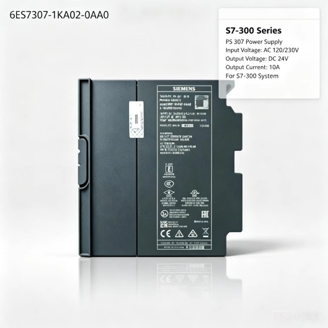 6ES7307-1KA02-0AA0,6ES7 307-1KA02-0AA0,For Siemens PLC SIMATIC S7-300 PS307 Regulated Power Supply,AC120/230V Input,24VDC