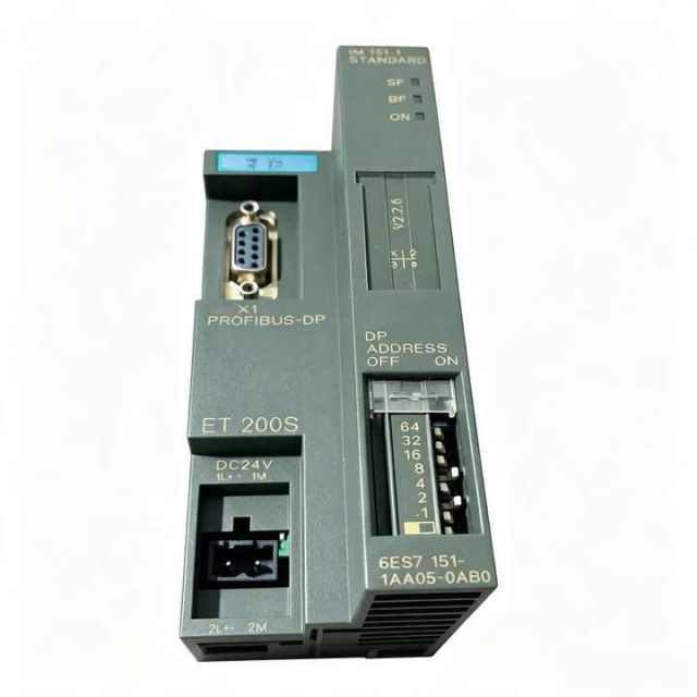 6ES7151-1AA06-0AB0  6es7151-1aa06-0ab0 for Siemens ET200S IM151-1 PROFIBUS Interface Module, 100% New Original Unit