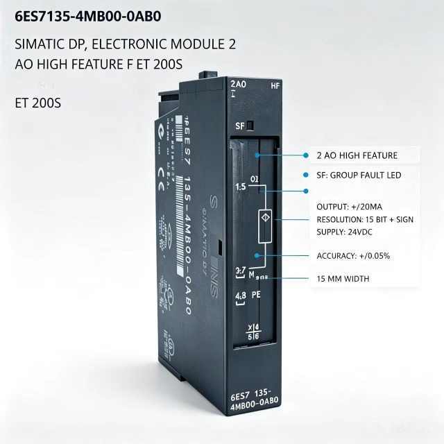 6ES7135-4MB00-0AB0,6ES7 135-4MB00-0AB0 for Siemens PLC Module,ET200S 2AO High Feature I Analog Output Module,15MM Width,Chengdu Yakaifeng Electronic Technology Co., Ltd.,6ES7135-4MB00-0AB0,6ES7 135-4MB00-0AB0 for Siemens PLC Module,ET200S 2AO High Feature I Analog Output Module,15MM Width