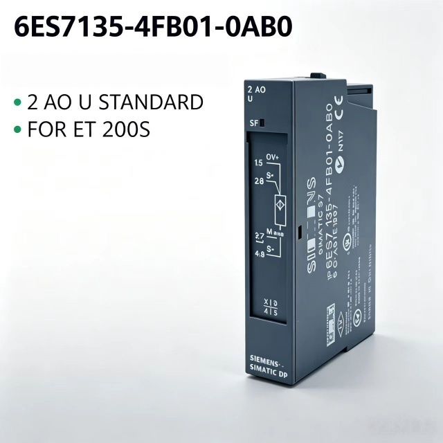 6ES7135-4FB01-0AB0,6ES7 135-4FB01-0AB0,For Siemens PLC ET200S 2AO Analog Output Module,±10V 13Bit 15mm Distributed IO,Chengdu Yakaifeng Electronic Technology Co., Ltd.,6ES7135-4FB01-0AB0,6ES7 135-4FB01-0AB0,For Siemens PLC ET200S 2AO Analog Output Module,±10V 13Bit 15mm Distributed IO