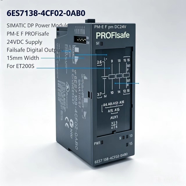 6ES7138-4CF02-0AB0,6ES7 138-4CF02-0AB0 for Siemens PLC ET200S PM-E PROFISAFE Power Module,24VDC SIL3 Safety Output,Chengdu Yakaifeng Electronic Technology Co., Ltd.,6ES7138-4CF02-0AB0,6ES7 138-4CF02-0AB0 for Siemens PLC ET200S PM-E PROFISAFE Power Module,24VDC SIL3 Safety Output