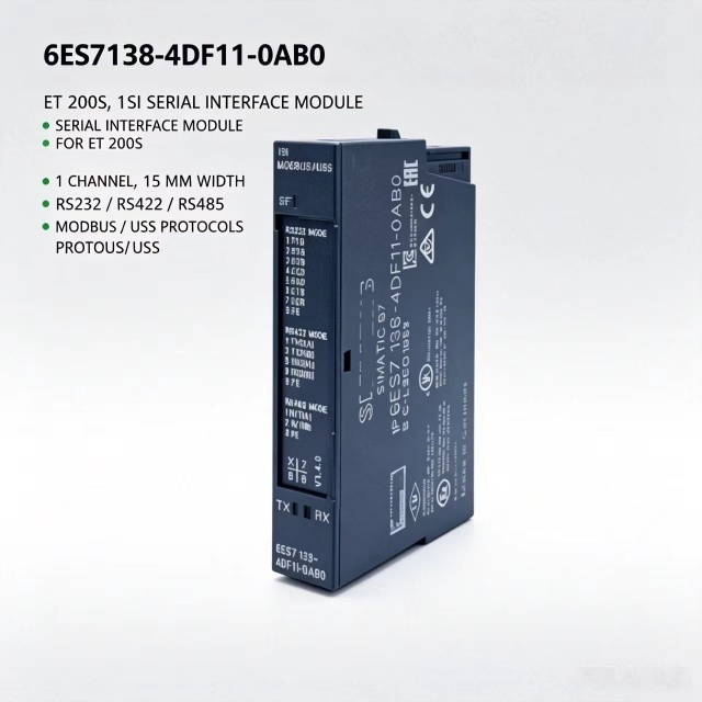 6ES7138-4DF11-0AB0,6ES7 138-4DF11-0AB0,For Siemens PLC ET200S SI Serial Module,RS232/422/485 MODBUS USS 15mm Width,Chengdu Yakaifeng Electronic Technology Co., Ltd.,6ES7138-4DF11-0AB0,6ES7 138-4DF11-0AB0,For Siemens PLC ET200S SI Serial Module,RS232/422/485 MODBUS USS 15mm Width