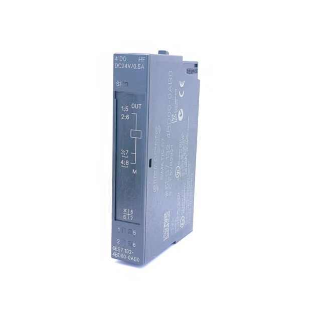 6ES7132-4BD00-0AB0 ET 200S 4DO PLC Module 24V DC 0.5A Digital Output Distributed I/O Electronic Module