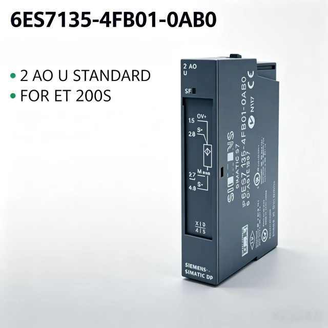 6ES7135-4FB01-0AB0,6ES7 135-4FB01-0AB0,For Siemens PLC ET200S 2AO Analog Output Module,±10V 13Bit 15mm Distributed IO,Chengdu Yakaifeng Electronic Technology Co., Ltd.,6ES7135-4FB01-0AB0,6ES7 135-4FB01-0AB0,For Siemens PLC ET200S 2AO Analog Output Module,±10V 13Bit 15mm Distributed IO
