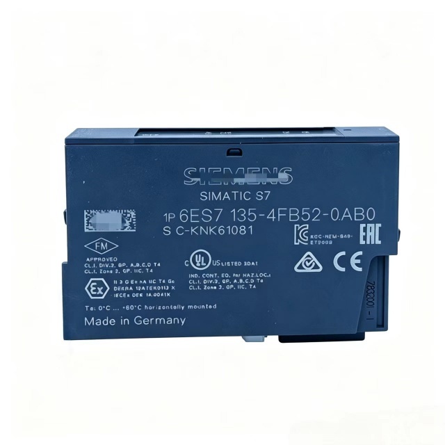 6ES7135-4FB52-0AB0 PLC Module 2AO Analog Voltage Output Module ±10V 24VDC ET200S Compact Industrial Expansion Control Module