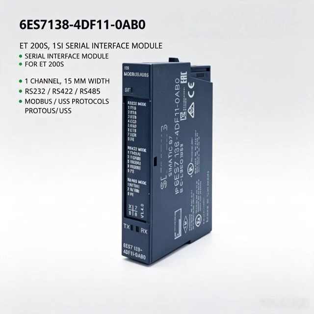 6ES7138-4DF11-0AB0,6ES7 138-4DF11-0AB0,For Siemens PLC ET200S SI Serial Module,RS232/422/485 MODBUS USS 15mm Width,Chengdu Yakaifeng Electronic Technology Co., Ltd.,6ES7138-4DF11-0AB0,6ES7 138-4DF11-0AB0,For Siemens PLC ET200S SI Serial Module,RS232/422/485 MODBUS USS 15mm Width
