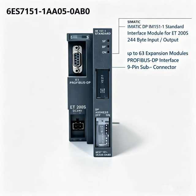 6ES7151-1AA05-0AB0,6ES7 151-1AA05-0AB0 for Siemens PLC Interface Module,ET200S IM151-1 Standard DP Interface,Max 63,Chengdu Yakaifeng Electronic Technology Co., Ltd.,6ES7151-1AA05-0AB0,6ES7 151-1AA05-0AB0 for Siemens PLC Interface Module,ET200S IM151-1 Standard DP Interface,Max 63