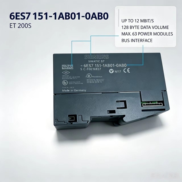 6ES7151-1AB01-0AB0,6ES7 151-1AB01-0AB0,for Siemens PLC CPU,IM151-1 FO DP Interface Module,ET200S,Distributed I/O Station,Chengdu Yakaifeng Electronic Technology Co., Ltd.,6ES7151-1AB01-0AB0,6ES7 151-1AB01-0AB0,for Siemens PLC CPU,IM151-1 FO DP Interface Module,ET200S,Distributed I/O Station