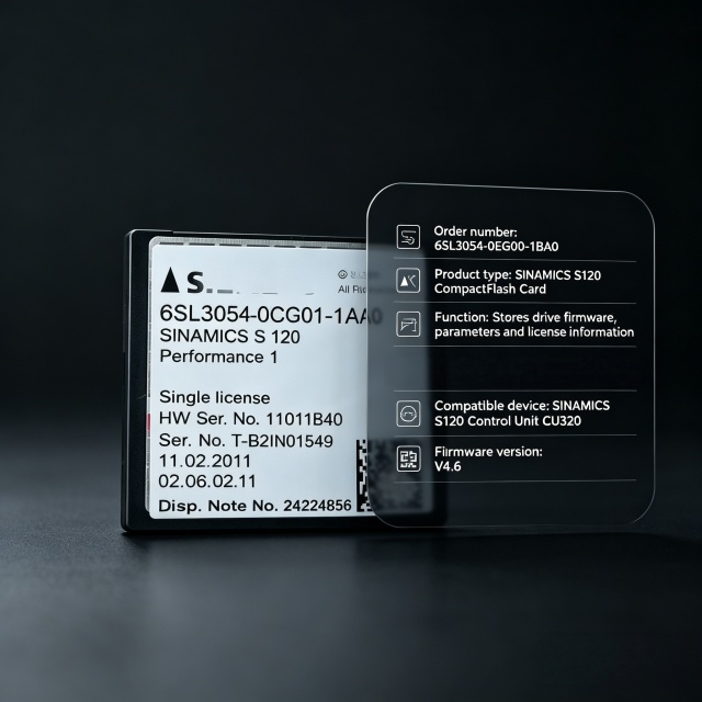 6SL3054-0EG00-1BA0 SINAMICS S120 CompactFlash Card V4.6 100% New Original for Siemens