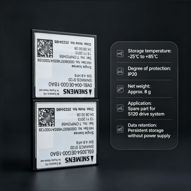6SL3054-0EG00-1BA0 SINAMICS S120 CompactFlash Card V4.6 100% New Original for Siemens