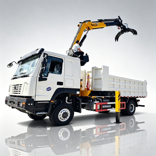 Sinotruk Howo 6x4 Dump Truck with On-Board Grapple,Hubei Jiafeng Automotive Equipment Co., Ltd,Sinotruk Howo 6x4 Dump Truck with On-Board Grapple