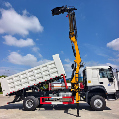 Sinotruk Howo 6x4 Dump Truck with On-Board Grapple,Hubei Jiafeng Automotive Equipment Co., Ltd,Sinotruk Howo 6x4 Dump Truck with On-Board Grapple