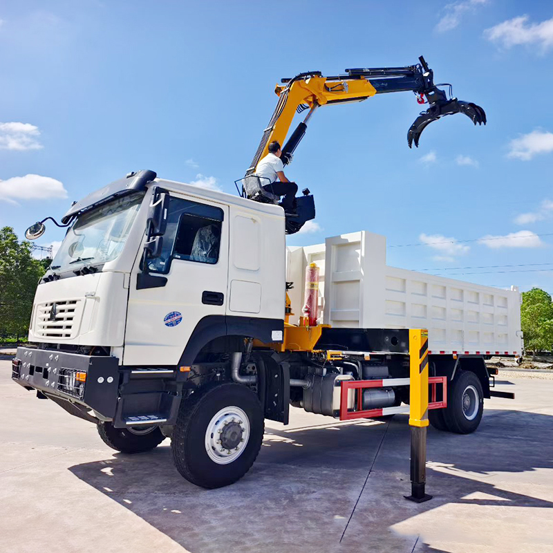 Sinotruk Howo 6x4 Dump Truck with On-Board Grapple,Hubei Jiafeng Automotive Equipment Co., Ltd,Sinotruk Howo 6x4 Dump Truck with On-Board Grapple
