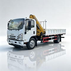 Isuzu ELF 4x2 Truck Equipped with  5 ton Compact Folding Boom Crane,Hubei Jiafeng Automotive Equipment Co., Ltd,Isuzu ELF 4x2 Truck Equipped with  5 ton Compact Folding Boom Crane