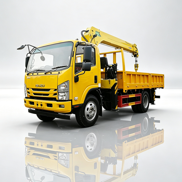 Isuzu 4X2 KV100 3-5 ton Telescopic Boom Truck Mounted Crane,Hubei Jiafeng Automotive Equipment Co., Ltd,Isuzu 4X2 KV100 3-5  Telescopic Boom Truck Mounted Crane