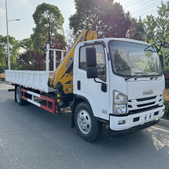 Isuzu ELF 4x2 Truck Equipped with  5 ton Compact Folding Boom Crane,Hubei Jiafeng Automotive Equipment Co., Ltd,Isuzu ELF 4x2 Truck Equipped with  5 ton Compact Folding Boom Crane