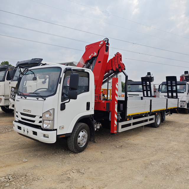 Isuzu KV100 Truck Equipped with 5 ton  Folding Boom and Ladder,Hubei Jiafeng Automotive Equipment Co., Ltd,Isuzu KV100 Truck Equipped with 5 ton  Folding Boom and Ladder