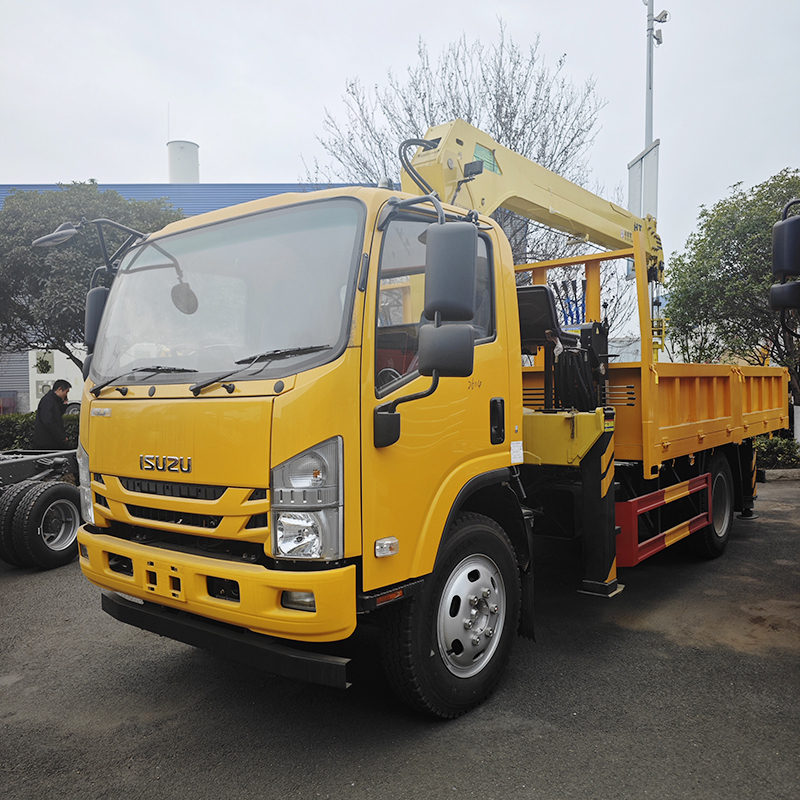 Isuzu 4X2 KV100 3-5 ton Telescopic Boom Truck Mounted Crane,Hubei Jiafeng Automotive Equipment Co., Ltd,Isuzu 4X2 KV100 3-5  Telescopic Boom Truck Mounted Crane