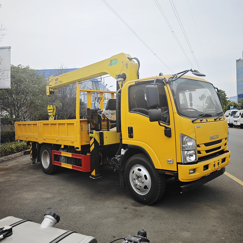Isuzu 4X2 KV100 3-5 ton Telescopic Boom Truck Mounted Crane,Hubei Jiafeng Automotive Equipment Co., Ltd,Isuzu 4X2 KV100 3-5  Telescopic Boom Truck Mounted Crane