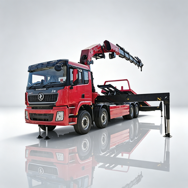 SHACMAN Delong X5000 8x4 Truck with Sany 20 ton knuckle boom crane,Hubei Jiafeng Automotive Equipment Co., Ltd,SHACMAN Delong X5000 8x4 Truck with Sany 20 ton knuckle boom crane