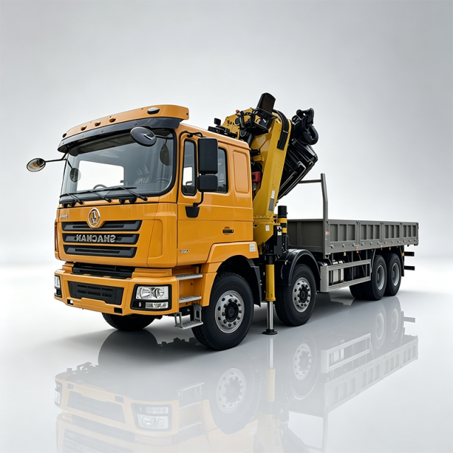 SHACMAN F3000 8x4 Truck Equipped with  43 ton knuckle boom crane,Hubei Jiafeng Automotive Equipment Co., Ltd,SHACMAN F3000 8x4 Truck Equipped with  43 ton knuckle boom crane