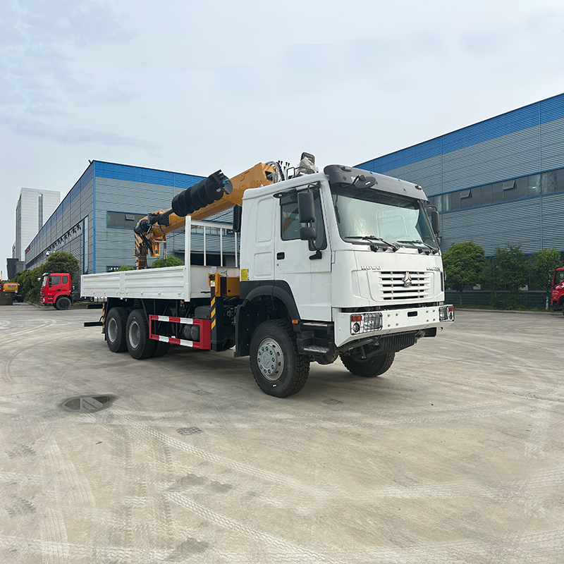 Sinotruk HOWO 6x6 Truck Equipped with a XCMG 14 ton Crane with Drill Bit,Hubei Jiafeng Automotive Equipment Co., Ltd,Sinotruk HOWO 6x6 Truck Equipped with a XCMG 14 ton Crane with Drill Bit