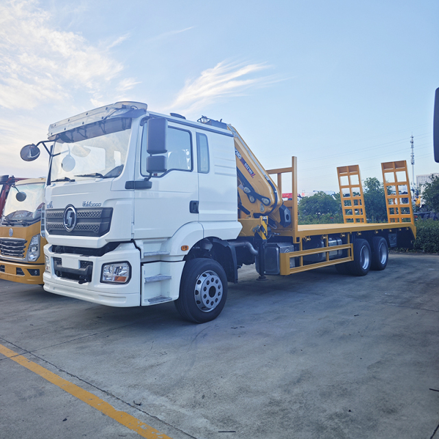 SHACMAN M3000 6x4 Truck with XCMG 8 ton Folding-Arm Flatbed with Ladder,Hubei Jiafeng Automotive Equipment Co., Ltd,SHACMAN M3000 6x4 Truck with XCMG 8 ton Folding-Arm Flatbed with Ladder