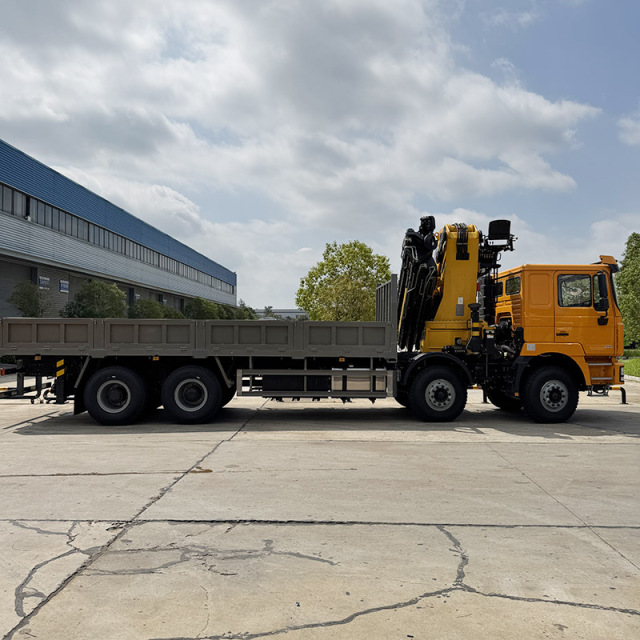 SHACMAN F3000 8x4 Truck Equipped with  43 ton knuckle boom crane,Hubei Jiafeng Automotive Equipment Co., Ltd,SHACMAN F3000 8x4 Truck Equipped with  43 ton knuckle boom crane