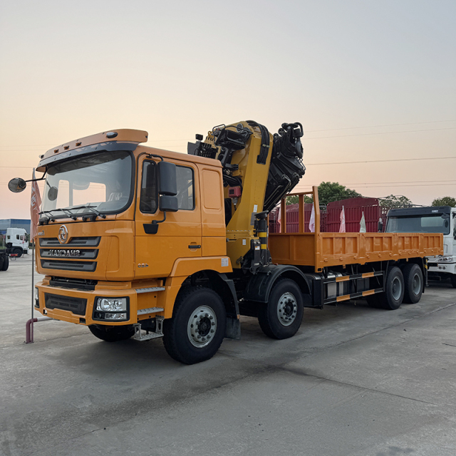 SHACMAN F3000 8x4 Truck Equipped with  43 ton knuckle boom crane,Hubei Jiafeng Automotive Equipment Co., Ltd,SHACMAN F3000 8x4 Truck Equipped with  43 ton knuckle boom crane