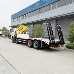 SHACMAN H3000 8x4 Truck Equipped with   33 ton folding boom crane and  ladder,Hubei Jiafeng Automotive Equipment Co., Ltd,SHACMAN H3000 8x4 Truck Equipped with   33 ton folding boom crane and  ladder