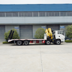SHACMAN H3000 8x4 Truck Equipped with   33 ton folding boom crane and  ladder,Hubei Jiafeng Automotive Equipment Co., Ltd,SHACMAN H3000 8x4 Truck Equipped with   33 ton folding boom crane and  ladder