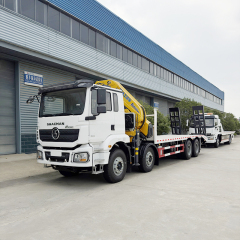 SHACMAN H3000 8x4 Truck Equipped with   33 ton folding boom crane and  ladder,Hubei Jiafeng Automotive Equipment Co., Ltd,SHACMAN H3000 8x4 Truck Equipped with   33 ton folding boom crane and  ladder