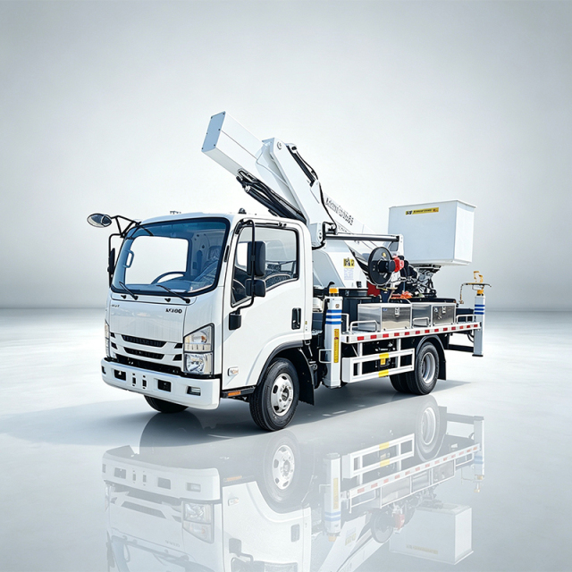 Isuzu 4x2 26-meter Aerial Work Platform truck Equipped with an Insulated Work Basket,Hubei Jiafeng Automotive Equipment Co., Ltd,Isuzu 4x2 26-meter Aerial Work Platform truck Equipped with an Insulated Work Basket