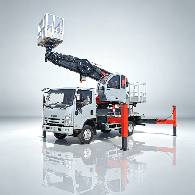 Isuzu 32-meter boom aerial work platform truck,Hubei Jiafeng Automotive Equipment Co., Ltd,Isuzu 32-meter boom aerial work platform truck