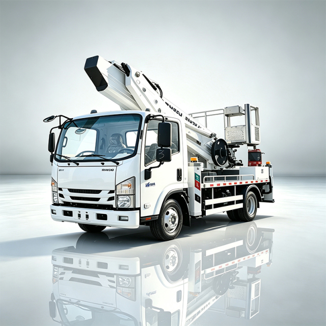 Isuzu 4x2 33-meter Aerial Work Platform boom Truck,Hubei Jiafeng Automotive Equipment Co., Ltd,Isuzu 4x2 33-meter Aerial Work Platform boom Truck