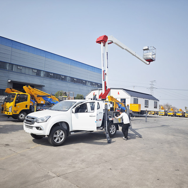 Isuzu 4x2 Pickup Truck with 13.5-Meter Aerial Work Platform,Hubei Jiafeng Automotive Equipment Co., Ltd,Isuzu 4x2 Pickup Truck with 13.5-Meter Aerial Work Platform