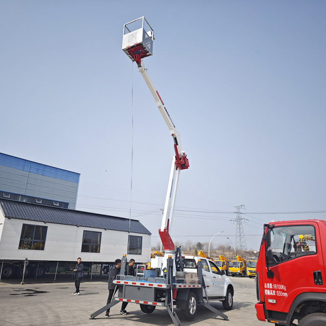 Isuzu 4x2 Pickup Truck with 13.5-Meter Aerial Work Platform,Hubei Jiafeng Automotive Equipment Co., Ltd,Isuzu 4x2 Pickup Truck with 13.5-Meter Aerial Work Platform